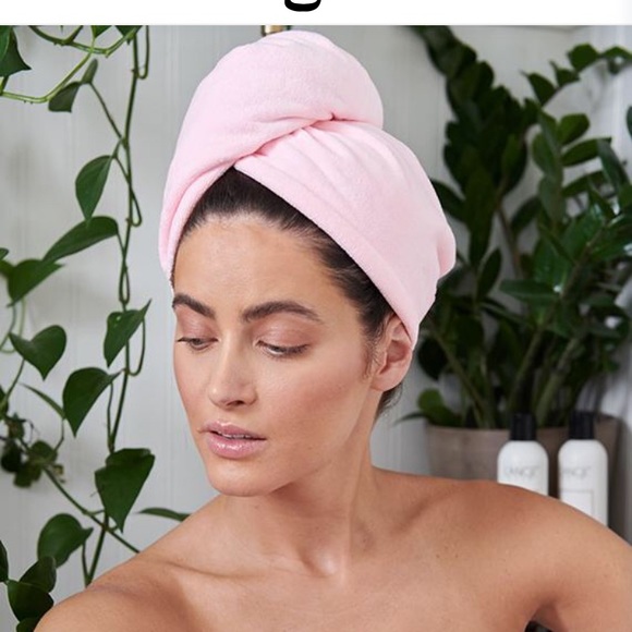 Lange microfiber hair wrap blush BNIP - Picture 2 of 7